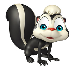 funny  Skunk cartoon character