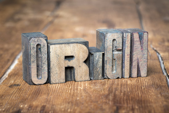 origin word wood