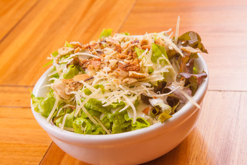 Lettuce Salad in the bowl