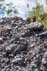 heap of black coal
