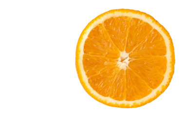 Fototapeta na wymiar slice orange isolated