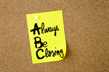 Business Acronym ABC Always Be Closing