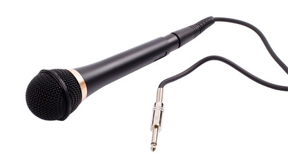 The microphone for a karaoke on