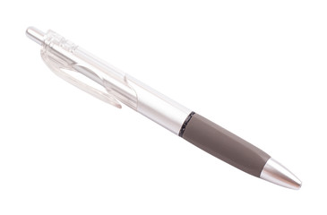 Hand holding black pen