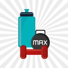 Healthy lifestyle design. Bodycare icon. Colorful illustration