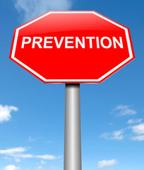 Prevention sign concept.