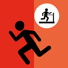 Healthy lifestyle design. Bodycare icon. Colorful illustration