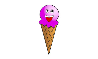 Ice cream cartoon illustrations