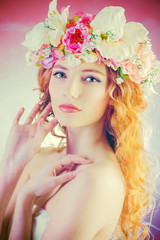 Naklejka premium floral nymph