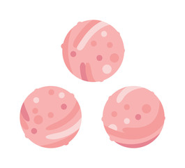 Meatball vector illustration.