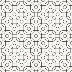 seamless geometric outline pattern - 111788262
