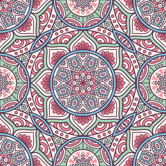 Ethnic floral seamless pattern