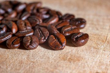 Coffee bean macro
