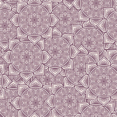 Ethnic floral seamless pattern