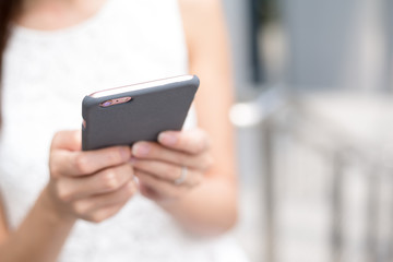 Woman use of phone