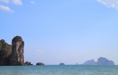 scenery cliff nearly Ao Nang in Krabi province