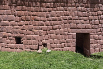 Inkamauerwerk in Huchuy Qosqo bei Calca in Cusco , Peru.