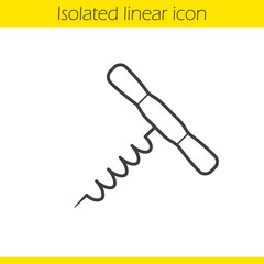 Corkscrew linear icon