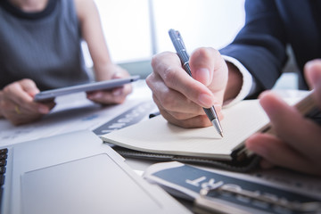 Business Team Discussion Data Marketing Statistics Concept