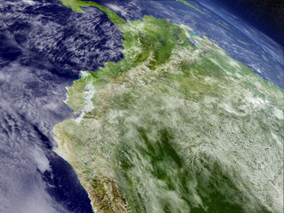 Ecuador from space