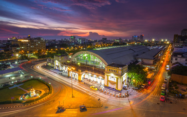 Bangkok central train station (Hua Lamphong Railway Station) thailand