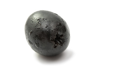 Black olives isolated