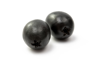 Black olives isolated