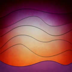bright orange and purple layers of wavy stripes, abstract background