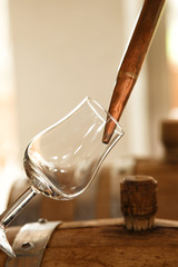 whiskey to pour from the barrel