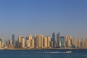 Fototapeta na wymiar view on cityscape of Dubai