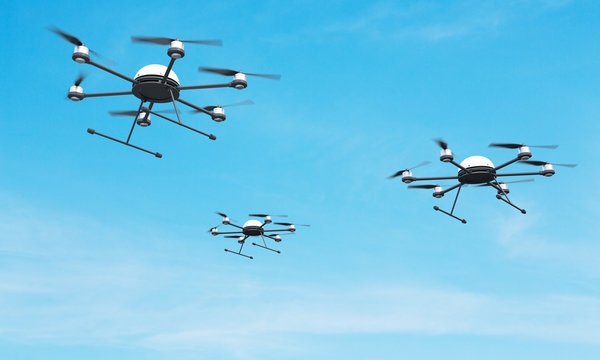 Quadrocopters in the sky
