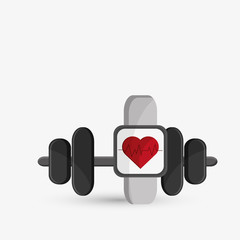 Healthy lifestyle design. Bodycare icon. Colorful illustration