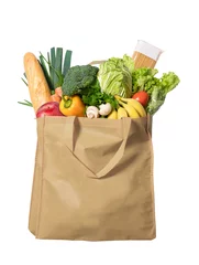 Papier Peint photo Lavable Légumes Vegetables in a ecological bag
