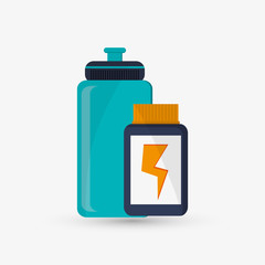 Healthy lifestyle design. Bodycare icon. Colorful illustration