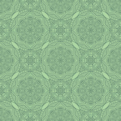 Ethnic floral seamless pattern