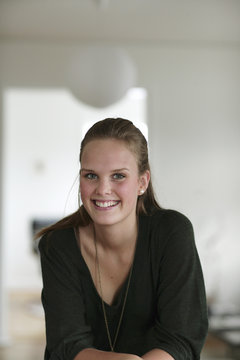 Portrait of a fifteen-year-old girl.