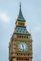 Fototapeta na wymiar Big Ben Tower closeup. London, UK