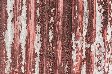 Rusty old corrugated metal background