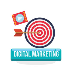 Digital Marketing design. Ecommerce icon. Isolated illustration