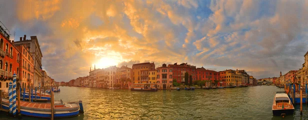 Fototapeten Grand Canal at sunset, Venice, Italy © denis_333
