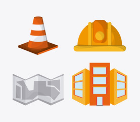 Under construction design. tool icon. Colorful illustration