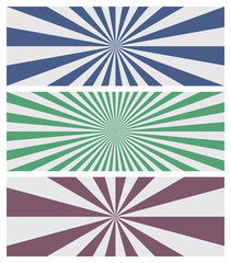 Sun Burst Backgrounds Set