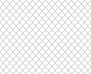 Old metal mesh steel fence seamless