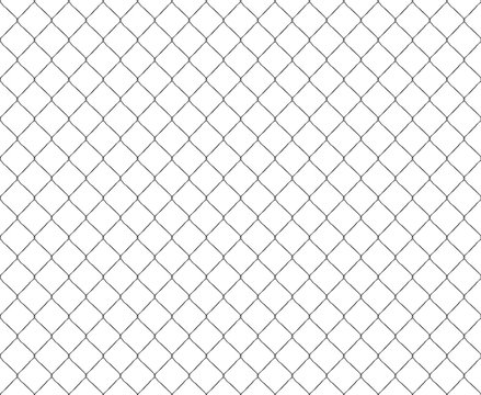 Old Metal Mesh Steel Fence Seamless