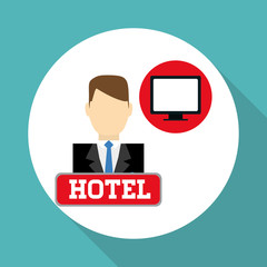 Hotel design. service icon. travel concept