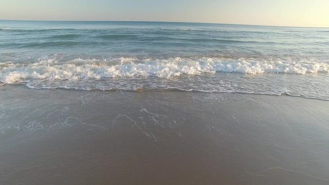 Beach in Sicily from a drone
