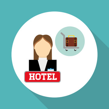 Hotel design. service icon. travel concept