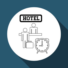 Hotel design. service icon. travel concept