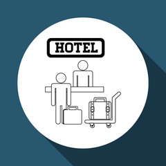 Hotel design. service icon. travel concept