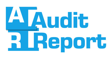 Audit Report Blue Abstract Stripes 